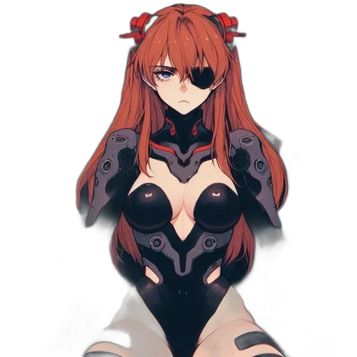 dress, robot, mask, weapon, anime, pixel art, concept art, fantasy art transparent PNG cut-out