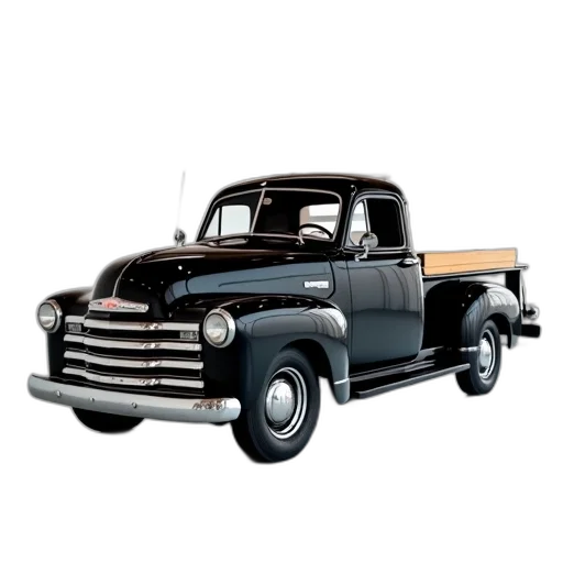 car, 3d render, photorealistic, concept art, black, pickup, truck, parked transparent PNG cut-out