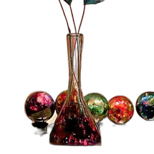 jewelry, crown, bottle, staff, 3d render, outer space, colorful, glass transparent PNG cut-out