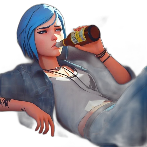 bottle, concept art, photorealistic, fantasy art, cyberpunk, neon lights, blue, pastel transparent PNG cut-out