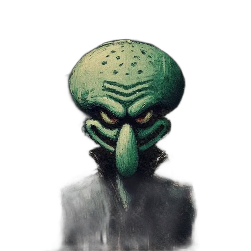 mask, creature, face, hat, concept art, watercolor, pixel art, comic book art transparent PNG cut-out
