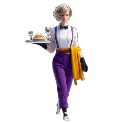 staff, robot, food, concept art, 3d render, cartoon, photorealistic, 3d-rendered transparent PNG cut-out
