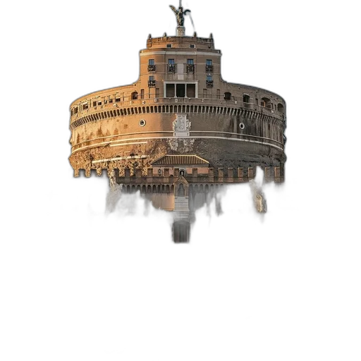 crown, building, hat, jewelry, concept art, photorealistic, fantasy art, 3d render transparent PNG cut-out