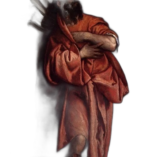 jacket, staff, mask, sword, concept art, photorealistic, oil painting, fantasy art transparent PNG cut-out