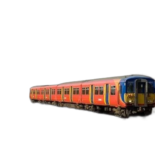 3d render, photorealistic, colorful, train, tracks, green, traffic, light transparent PNG cut-out