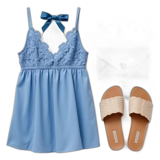 dress, blue, monochrome, pastel, colorful, summer, date, outfit transparent PNG cut-out