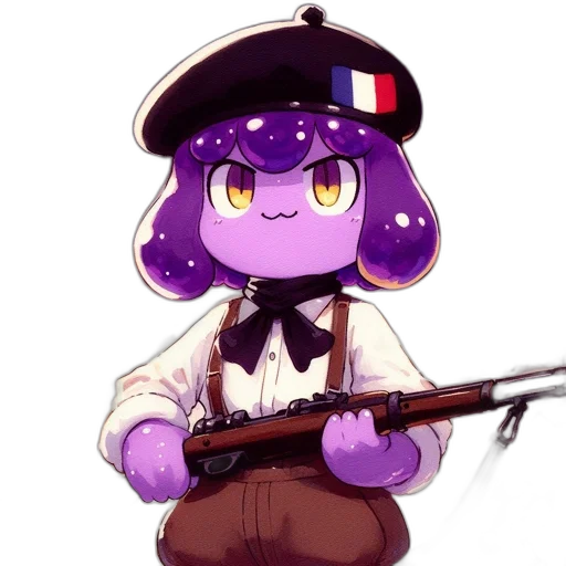 staff, weapon, hat, jacket, cartoon, pixel art, anime, concept art transparent PNG cut-out