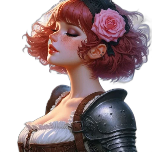 crown, dress, face, fantasy art, concept art, photorealistic, comic book art, red transparent PNG cut-out