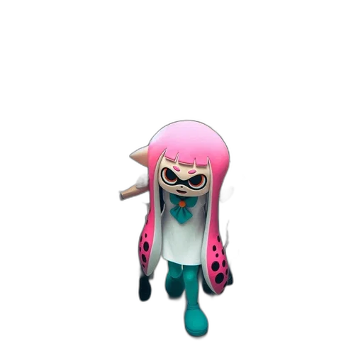 creature, jacket, mask, weapon, 3d render, concept art, vaporwave, pixel art transparent PNG cut-out