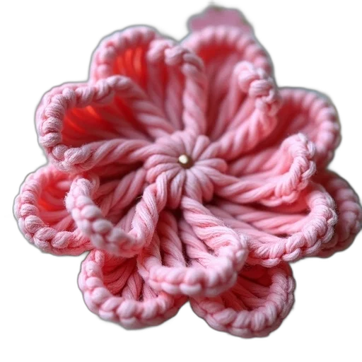 flower, jewelry, crown, jacket, 3d render, photorealistic, red, close-up transparent PNG cut-out