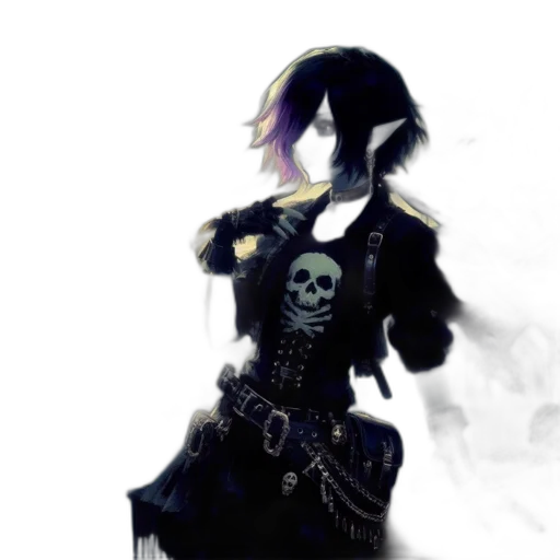 weapon, staff, mask, dress, fantasy art, concept art, pixel art, photorealistic transparent PNG cut-out