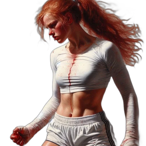 dress, jacket, hair, photorealistic, oil painting, concept art, pixel art, red transparent PNG cut-out