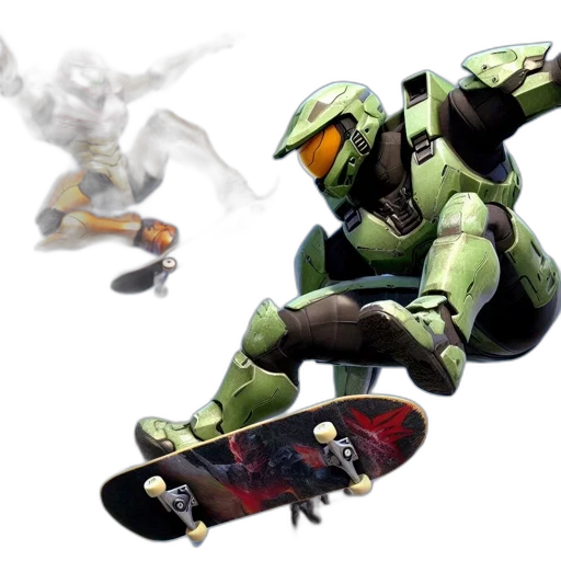 concept art, 3d render, pixel art, green, two, armored, characters, perform transparent PNG cut-out