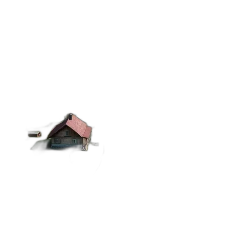 building, furniture, umbrella, car, 3d render, concept art, photorealistic, pixel art transparent PNG cut-out