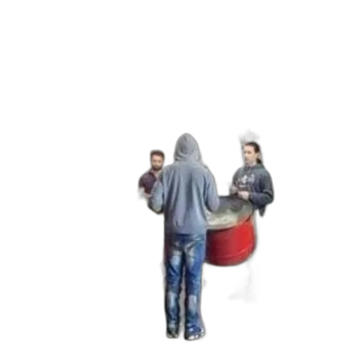 jacket, umbrella, hat, staff, 3d render, concept art, photorealistic, pixel art transparent PNG cut-out