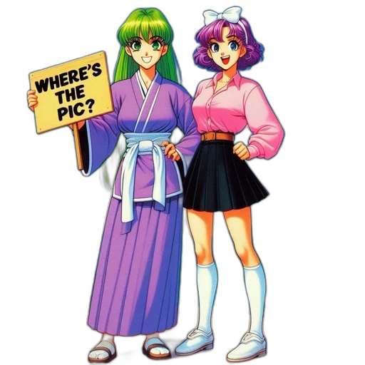 dress, vaporwave, concept art, anime, pixel art, outer space, two, animated transparent PNG cut-out
