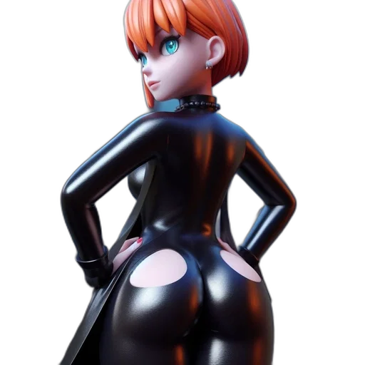 dress, jacket, robot, weapon, 3d render, concept art, fantasy art, cyberpunk transparent PNG cut-out