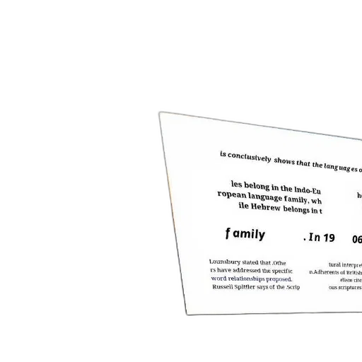 page, book, discussing, indo-european, language, family, blurred, background transparent PNG cut-out
