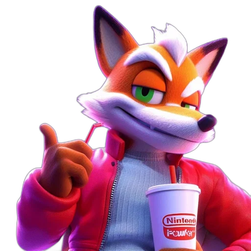 jacket, animal, food, staff, 3d render, concept art, vaporwave, pixel art transparent PNG cut-out