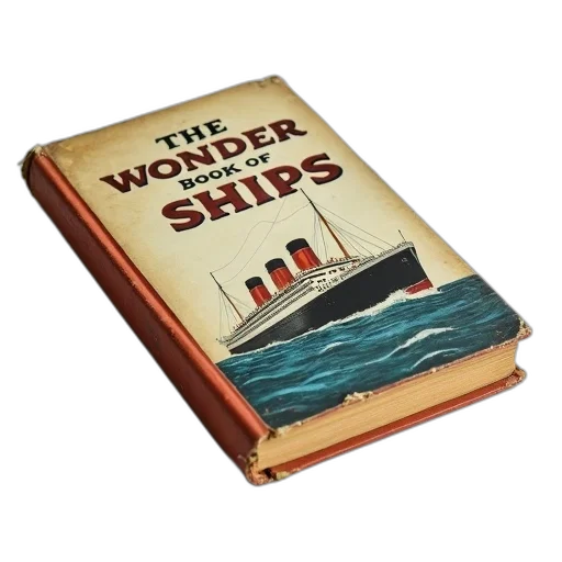 weapon, underwater, vintage, book, titled, wonder, ships, lying transparent PNG cut-out