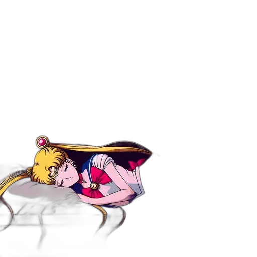 weapon, creature, hair, dress, anime, pixel art, concept art, cartoon transparent PNG cut-out