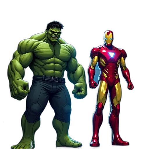 comic book art, concept art, 3d render, pixel art, green, stylized, illustration, two transparent PNG cut-out