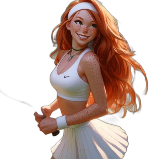 dress, staff, jewelry, concept art, cartoon, 3d render, fantasy art, underwater transparent PNG cut-out