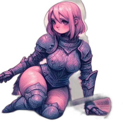 sword, robot, weapon, dress, fantasy art, concept art, pixel art, watercolor transparent PNG cut-out