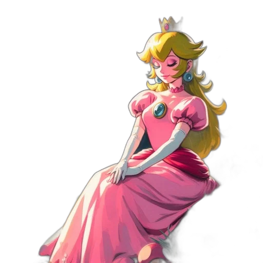 dress, crown, staff, jewelry, concept art, pixel art, fantasy art, cartoon transparent PNG cut-out