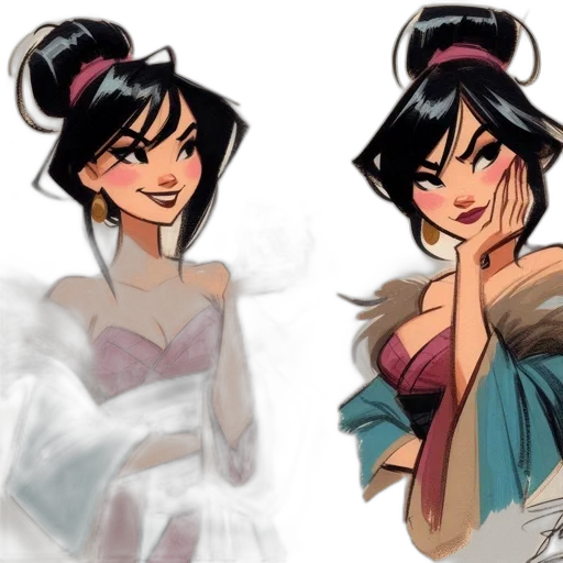 concept art, anime, fantasy art, comic book art, pastel, dark, monochrome, blue transparent PNG cut-out