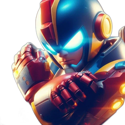 robot, comic book art, concept art, 3d render, photorealistic, cyborg, figure, distinctive transparent PNG cut-out