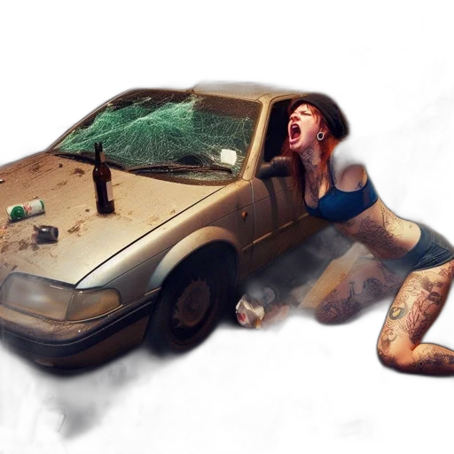 car, creature, weapon, concept art, photorealistic, fantasy art, 3d render, underwater transparent PNG cut-out