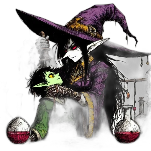 dragon, fantasy art, concept art, pixel art, watercolor, dark, witch, dressed transparent PNG cut-out