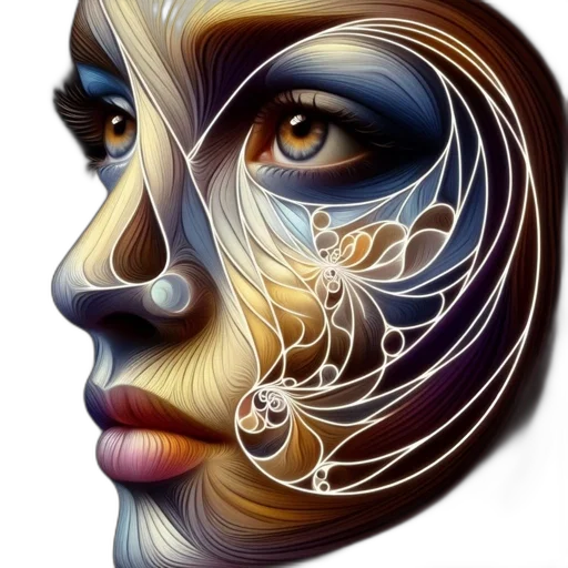 face, mask, jewelry, crown, photorealistic, fantasy art, oil painting, concept art transparent PNG cut-out