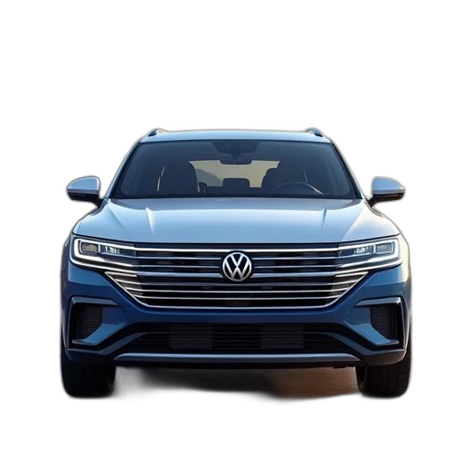 car, 3d render, volkswagen, touarig transparent PNG cut-out