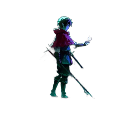 sword, staff, weapon, dragon, pixel art, concept art, fantasy art, 3d render transparent PNG cut-out