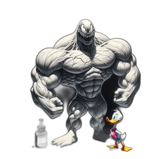 animal, robot, creature, bottle, concept art, pixel art, comic book art, cartoon transparent PNG cut-out