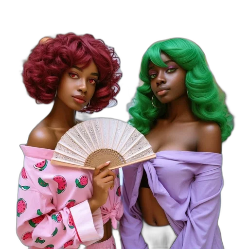 dress, umbrella, vaporwave, concept art, 3d render, photorealistic, green, pastel transparent PNG cut-out