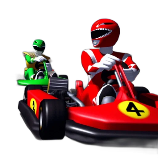 car, 3d render, concept art, photorealistic, pixel art, two, racer, characters transparent PNG cut-out