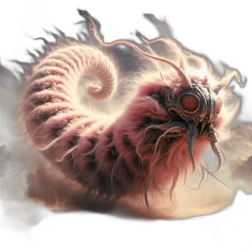 dragon, creature, animal, hair, concept art, fantasy art, photorealistic, 3d render transparent PNG cut-out