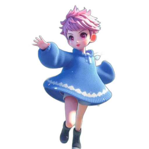 dress, staff, creature, 3d render, concept art, pixel art, anime, pastel transparent PNG cut-out