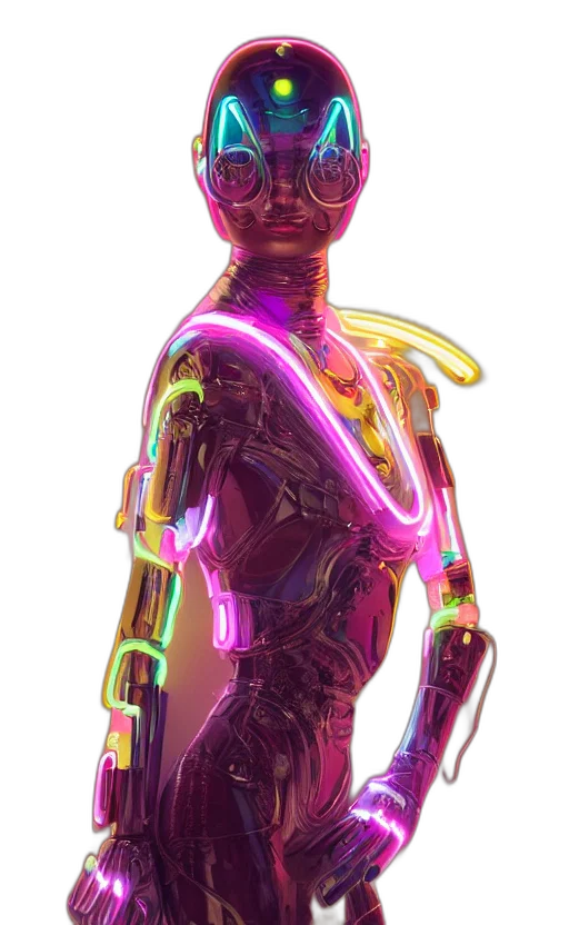 robot, staff, dress, jewelry transparent PNG cut-out