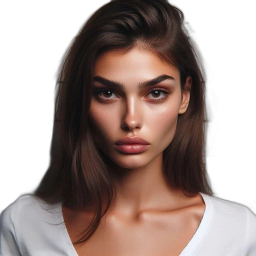 face, hair, jewelry, dress, photorealistic, oil painting, concept art, fantasy art transparent PNG cut-out