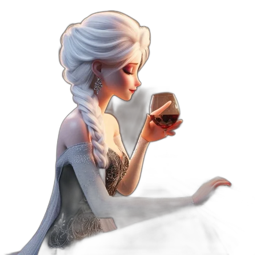 dress, dragon, crown, fantasy art, concept art, watercolor, pixel art, snow transparent PNG cut-out