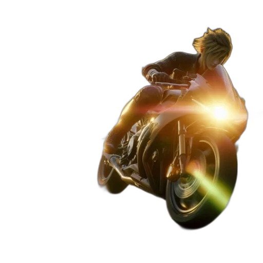 jacket, car, weapon, concept art, 3d render, photorealistic, fantasy art, motorcyclist transparent PNG cut-out