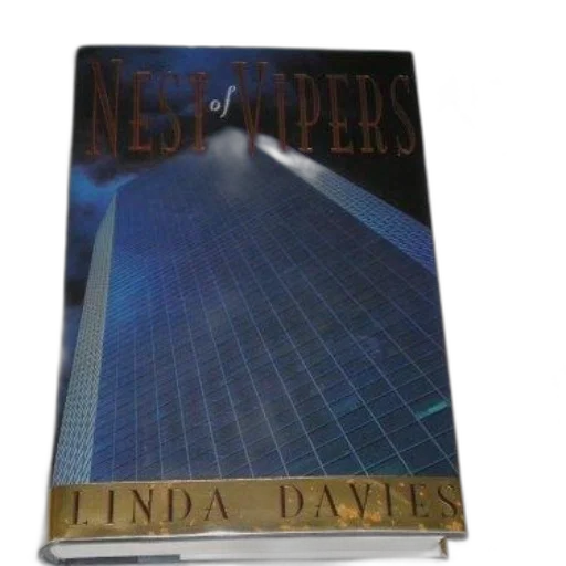 book, titled, nest, vipers, linda, davies, placed, floral transparent PNG cut-out