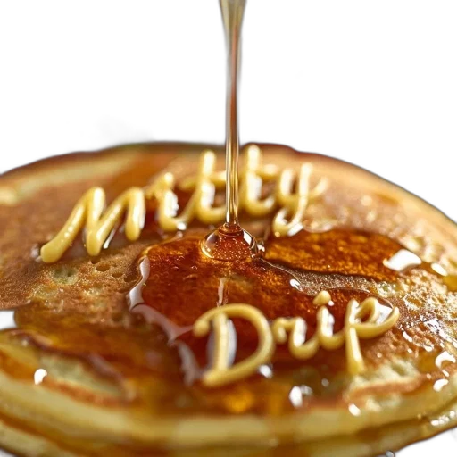 food, plate, golden-brown, pancakes, dressed, syrup, strawberries, presented transparent PNG cut-out