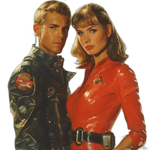 jacket, weapon, comic book art, photorealistic, concept art, oil painting, outer space, fire transparent PNG cut-out