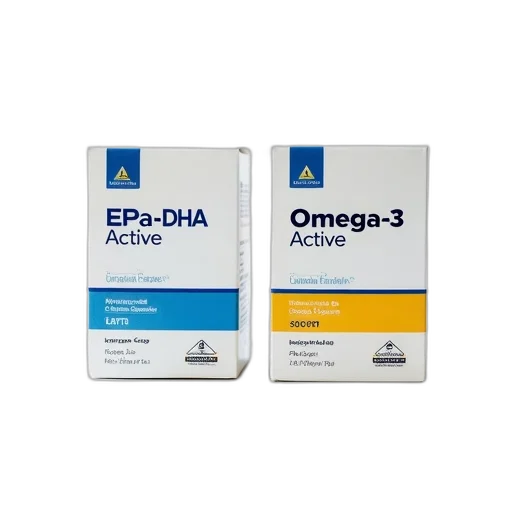 two, identical, white, boxes, blue, yellow, labels, placed transparent PNG cut-out