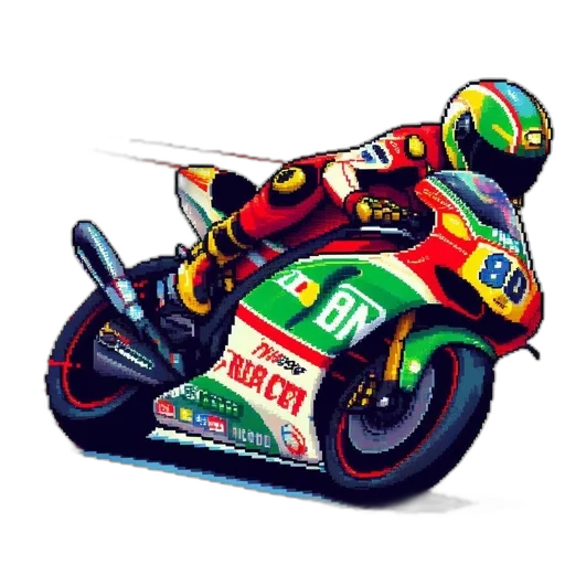 photorealistic, concept art, pixel art, cartoon, pixel, art, depicts, racing transparent PNG cut-out